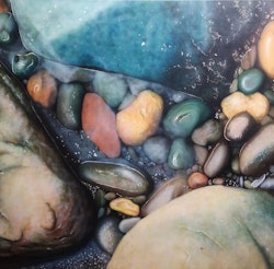 Stones in the creek - Original local painter